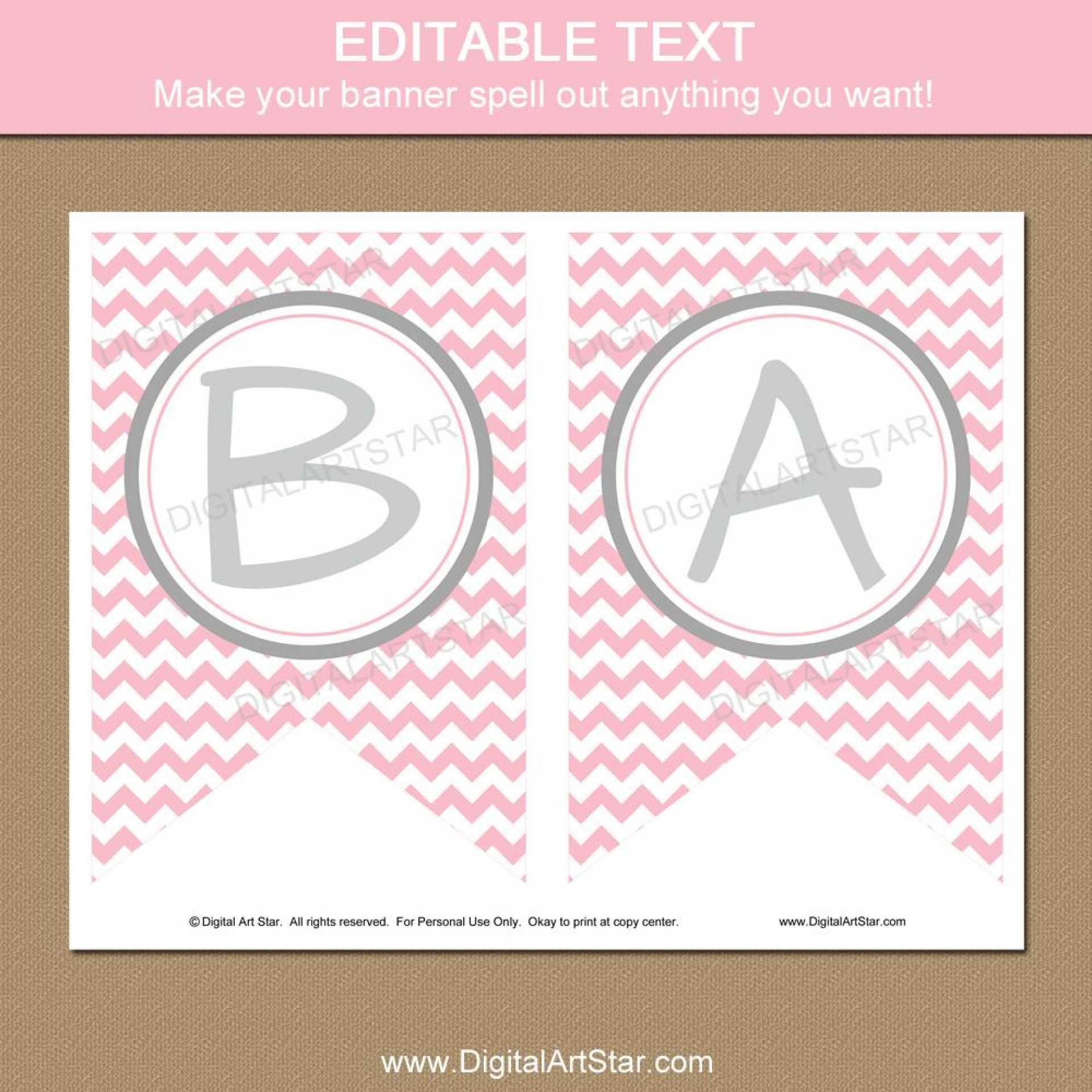 001 Baby Shower Banner Template Magnificent Ideas Pertaining To Diy Baby Shower Banner Template
