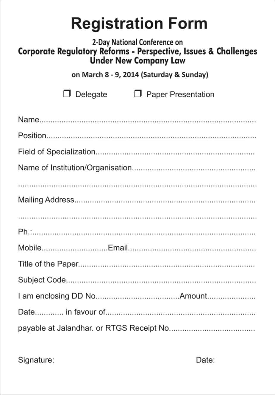 001 Printable Registration Form Template Unique Ideas Sports Pertaining To School Registration Form Template Word