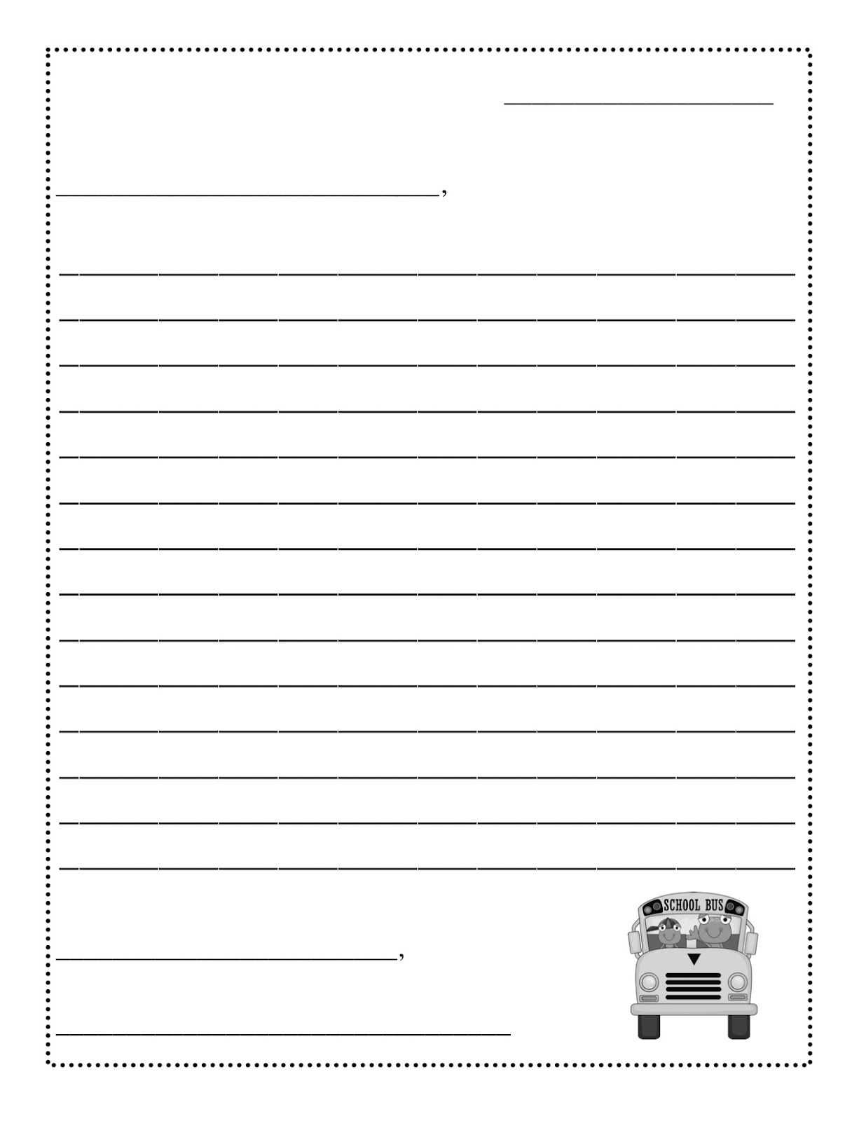 003 Template Ideas Free Letter Best Writing Online Format Intended For Blank Letter Writing Template For Kids