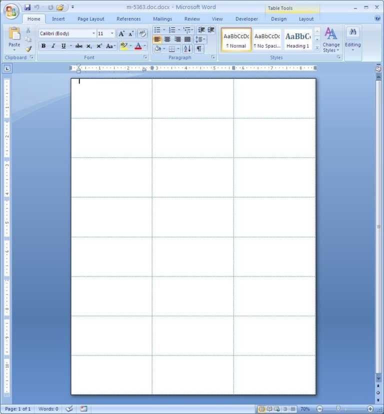 Microsoft Word Sticker Label Template - CUMED.ORG