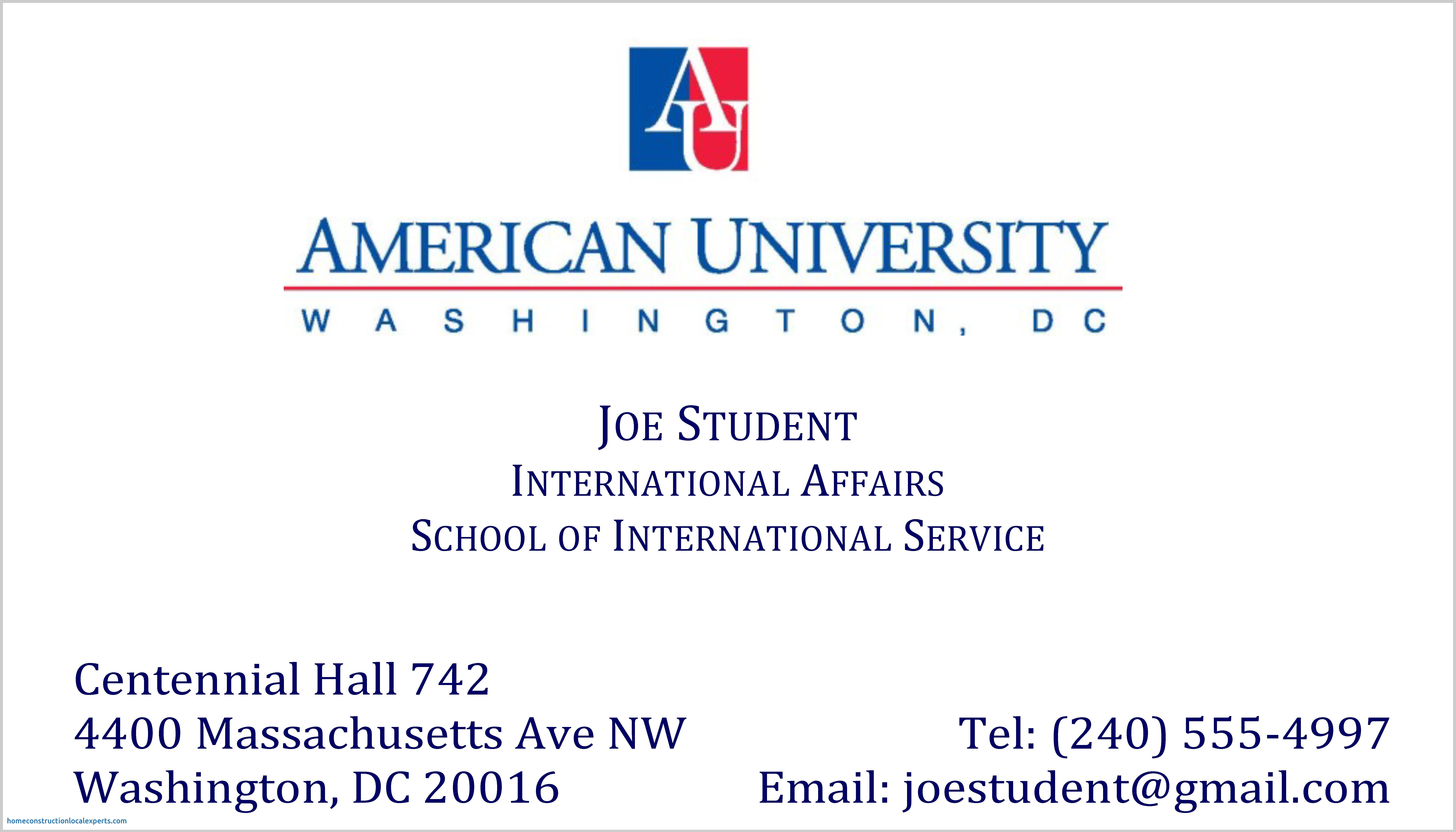 004 Student Business Card Template University Of Arizona Within Student Business Card Template