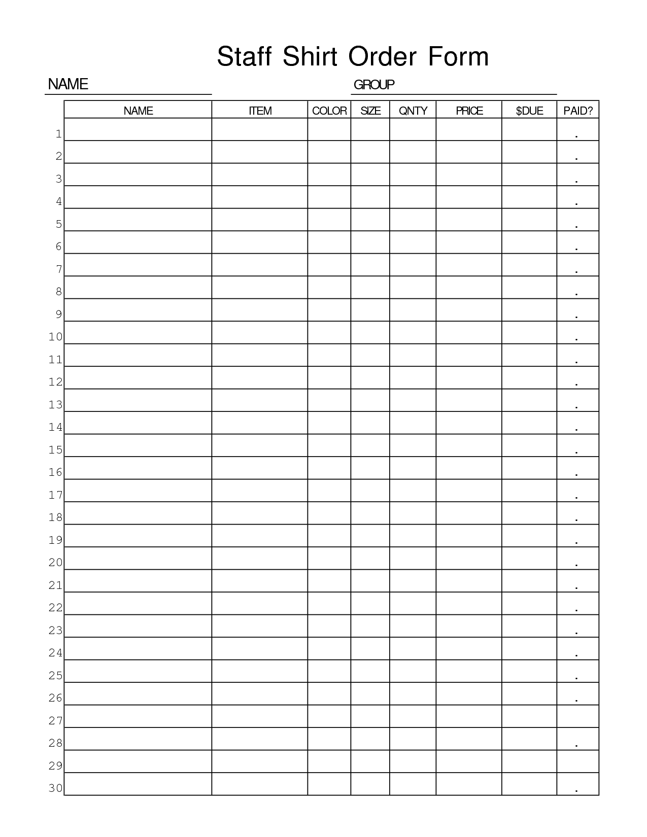 005 Template Ideas Shirt Order Form Outstanding Templates Intended For Blank T Shirt Order Form Template