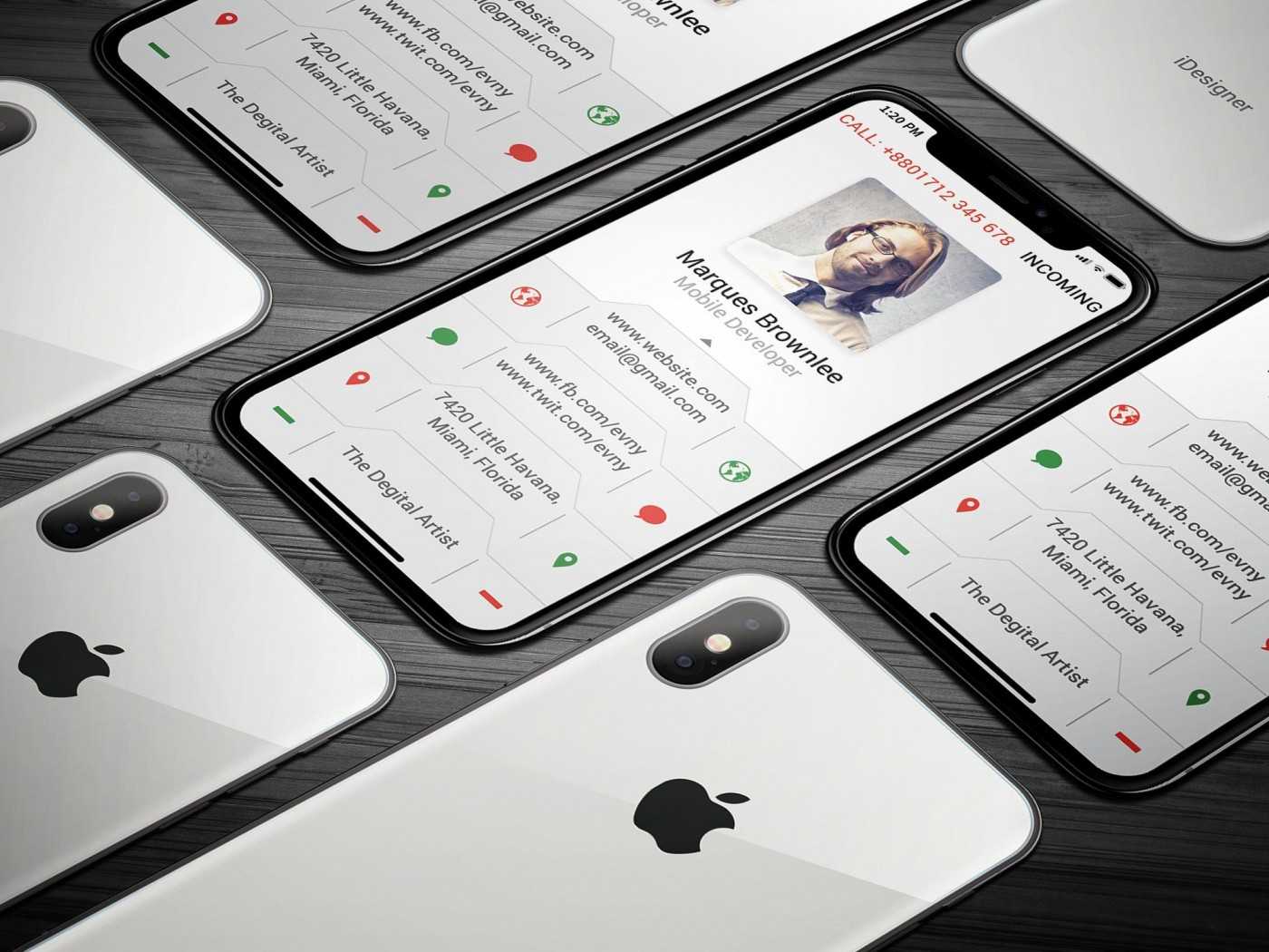 006 Iphone Business Card Template Unusual Ideas Psd Free In Iphone Business Card Template