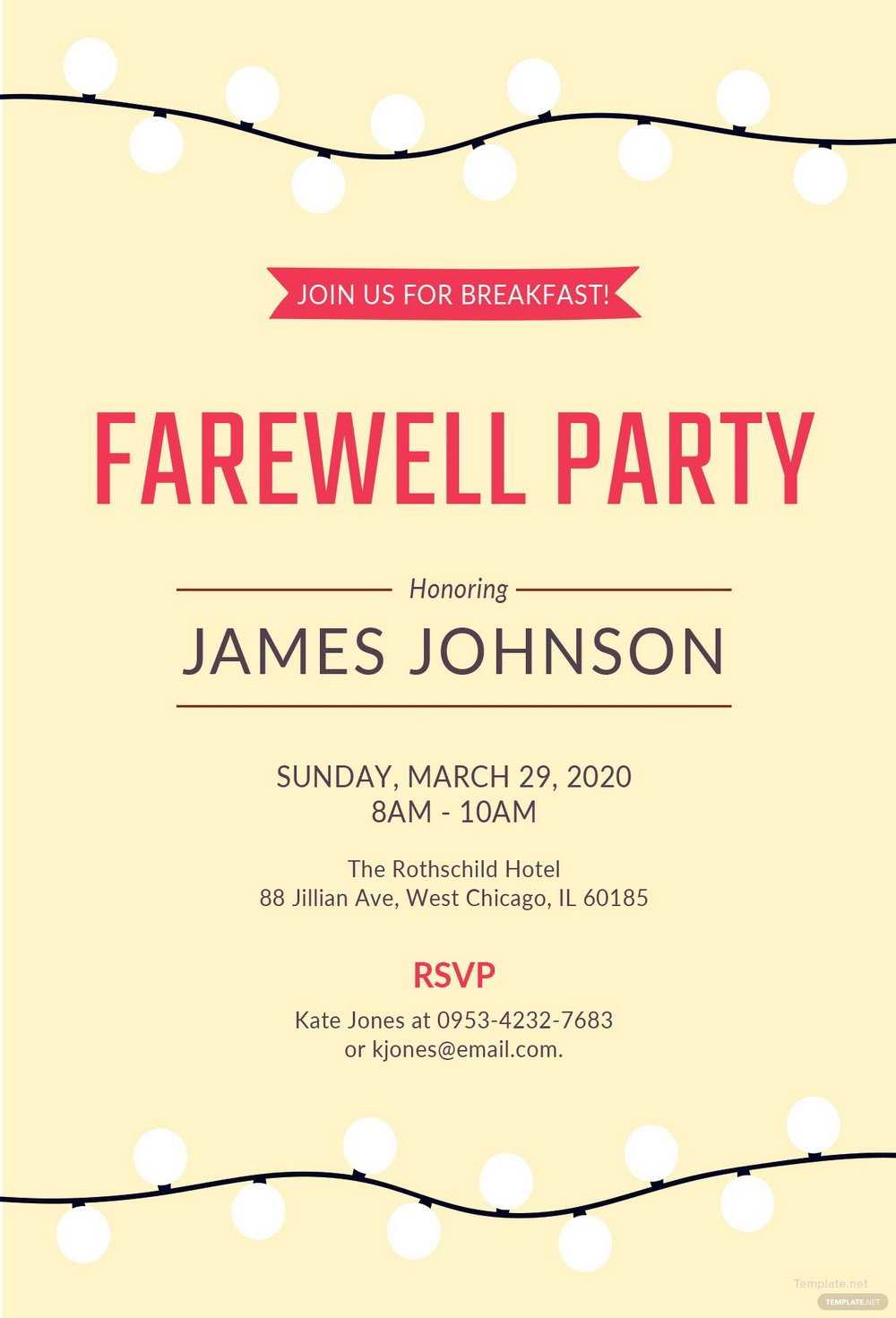 007 Template Ideas Farewell Party Invitation Free Word Throughout Farewell Card Template Word