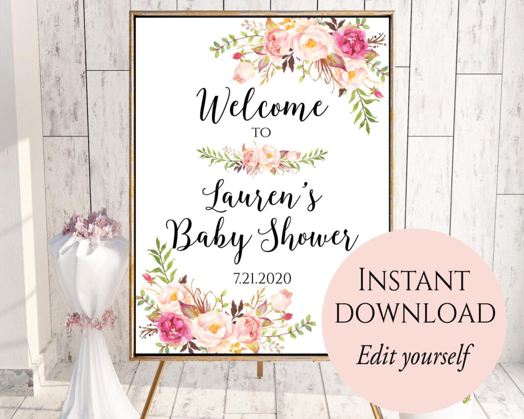 009 Bridal Shower Welcome Sign Template Astounding Ideas Inside Free Bridal Shower Banner Template