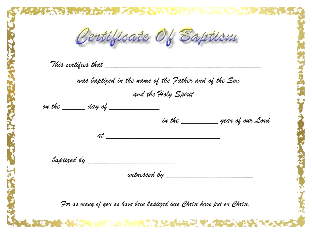 009 Certificate Of Baptism Template Unique Ideas Word Intended For Roman Catholic Baptism Certificate Template