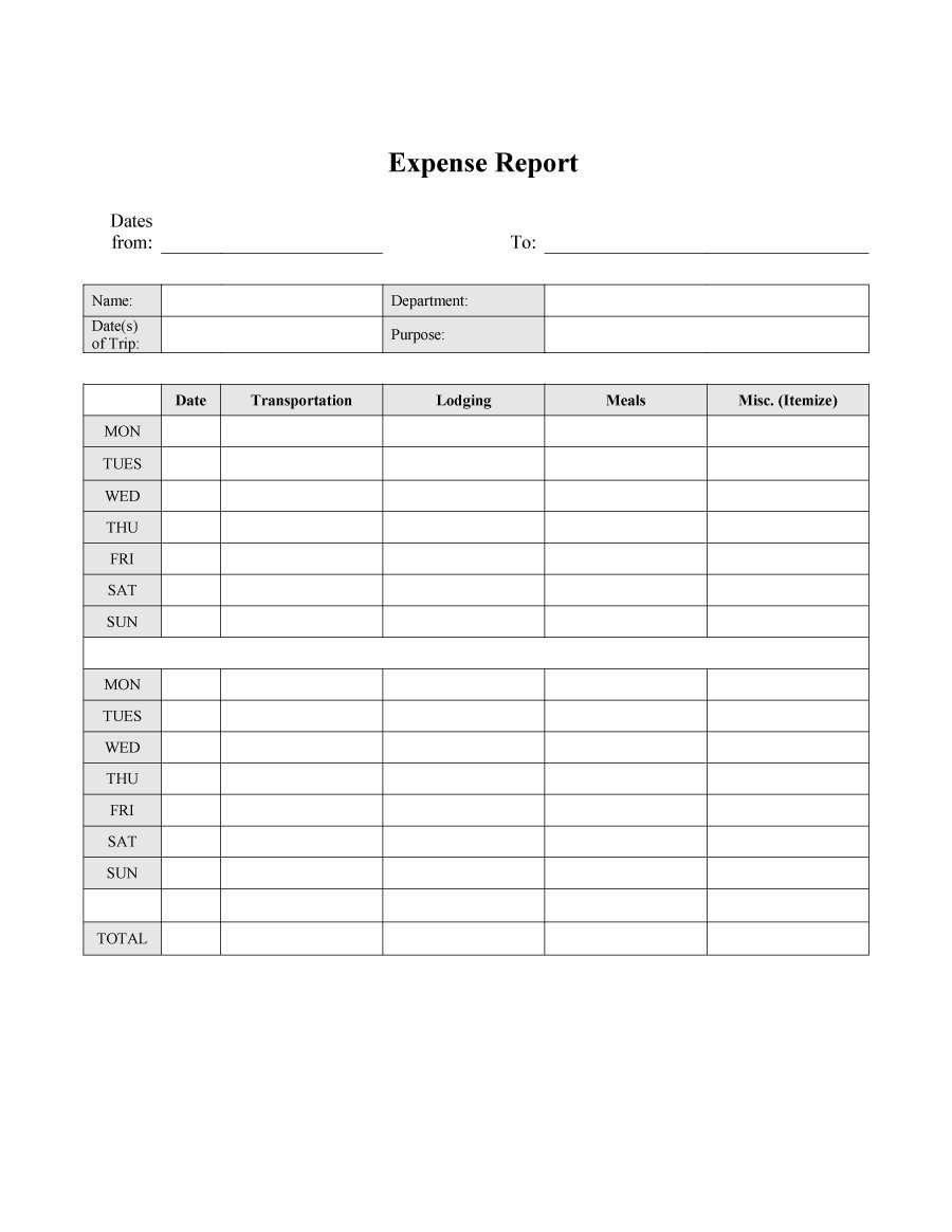 009 Expense Report Template Excel Awful Ideas Free Microsoft In Microsoft Word Expense Report Template