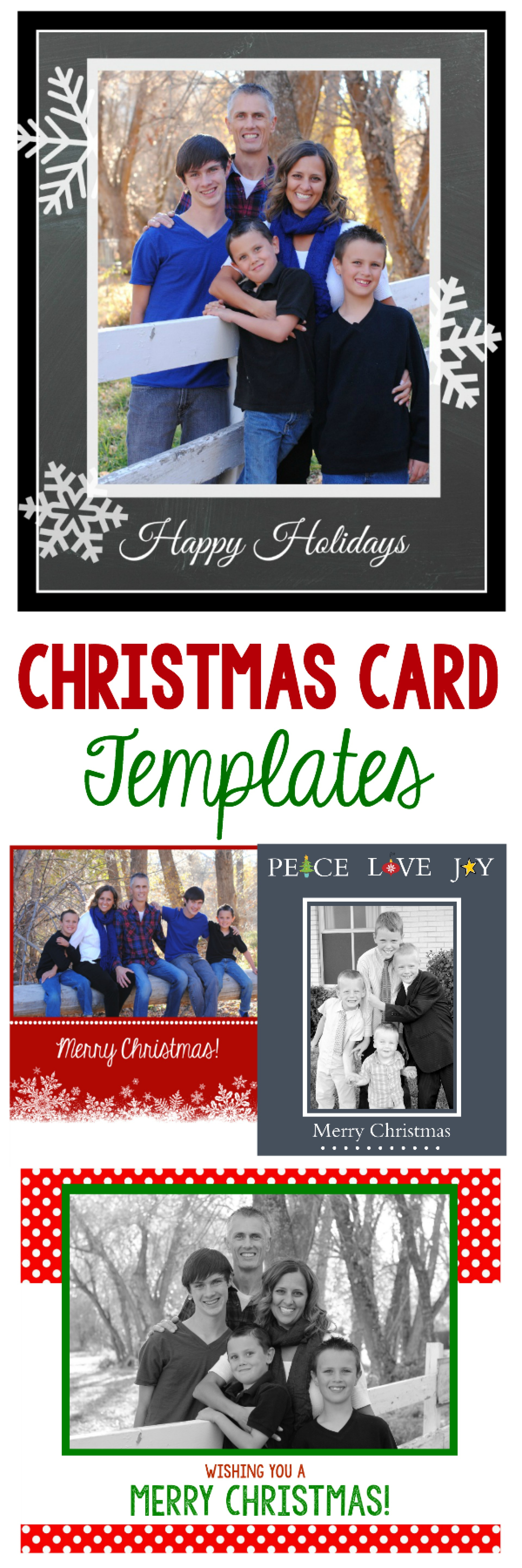 009 Free Photo Christmas Card Templates Template Marvelous Regarding Free Christmas Card Templates For Photoshop