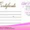 011 Template Ideas Salon Gift Amazing Certificate Printable with Nail Gift Certificate Template Free