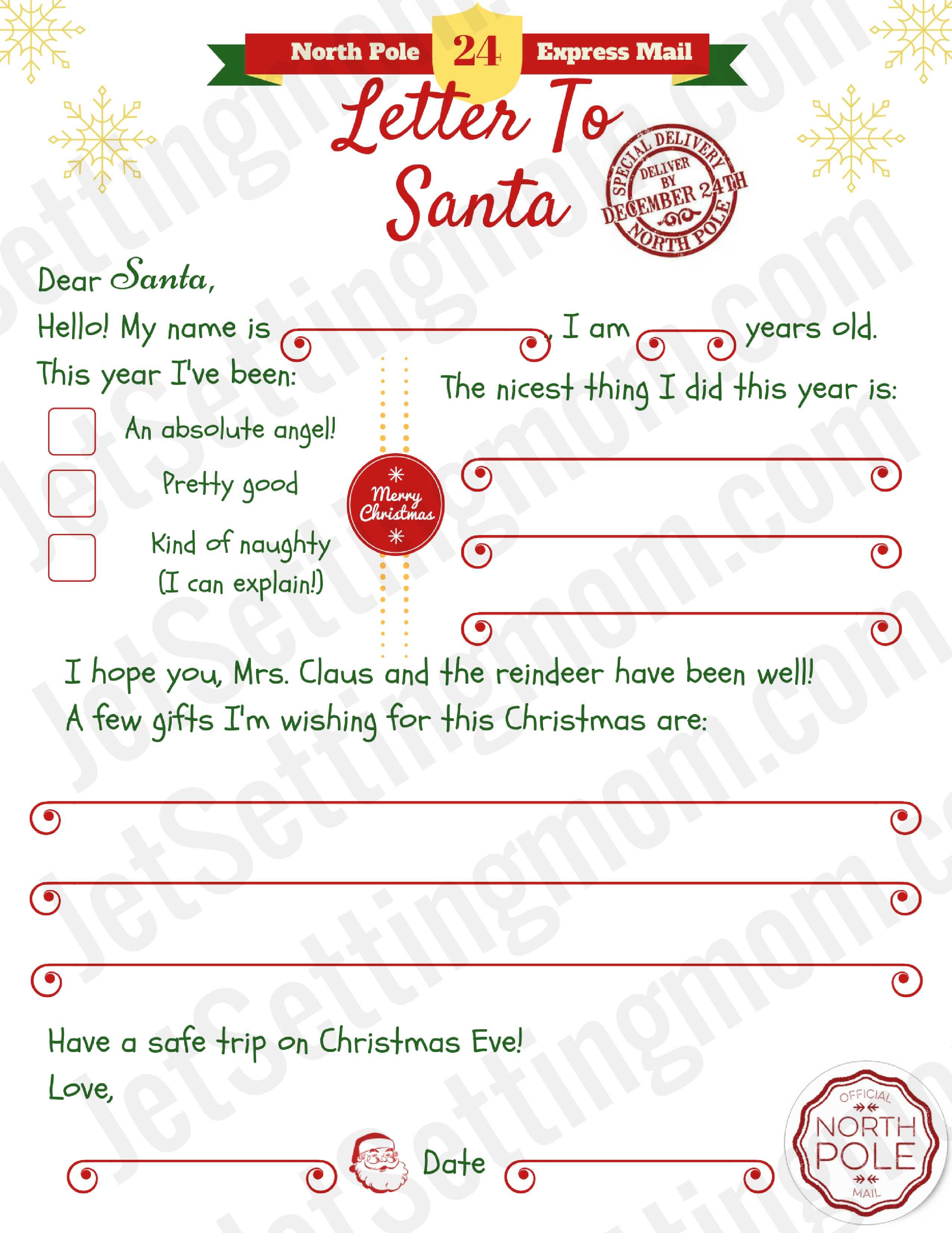 012 Dear Santa Letter Template Ideas Letters Archaicawful Within Santa Letter Template Word