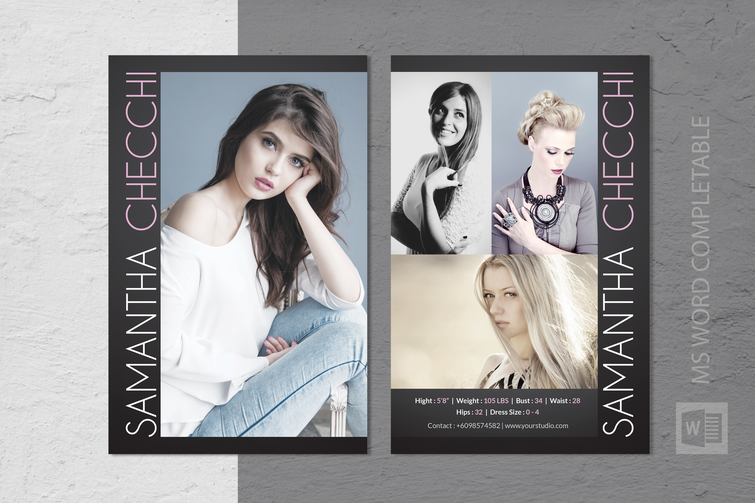 015 Model Comp Card Template Ideas Outstanding Free Inside Download Comp Card Template