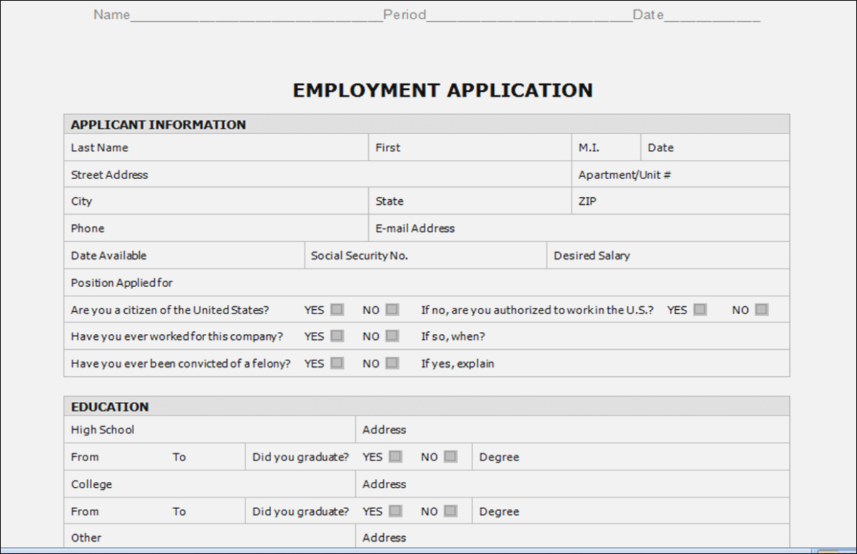 017 Template Ideas Job Application Word Astounding Form For Job Application Template Word