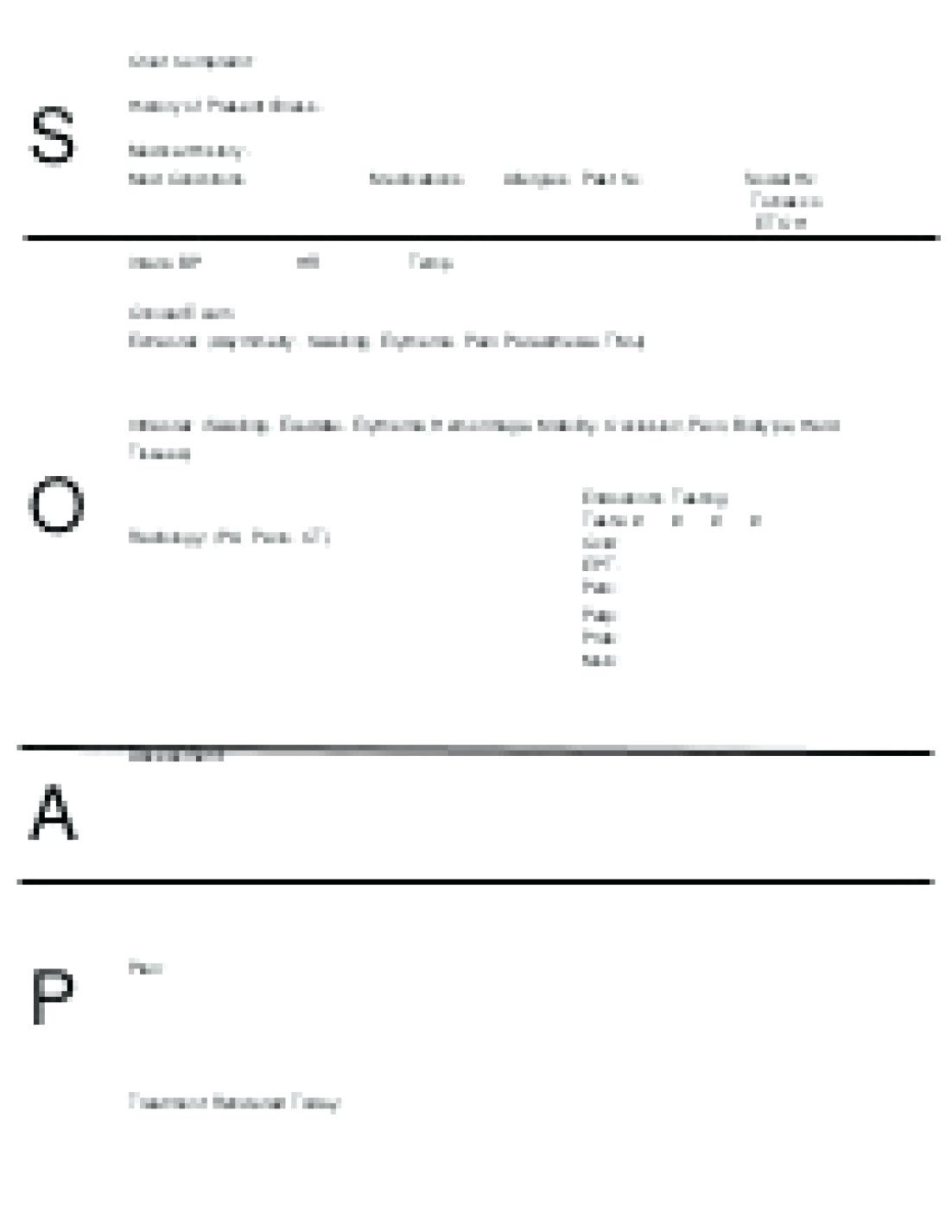 018 Blank Soap Note Template Perfect Ems Format Staggering Within Blank Soap Note Template