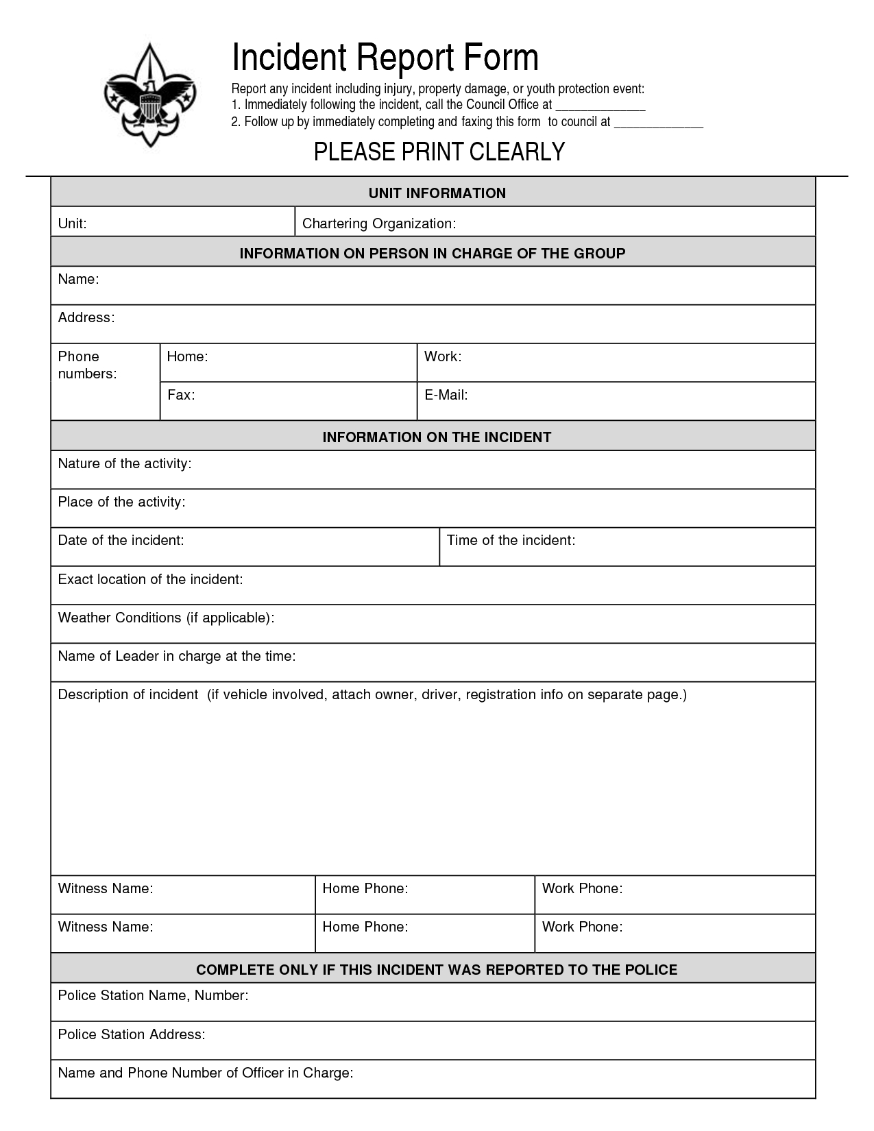 018 Sample Police Report Template Ideas Phenomenal Statement Pertaining To Medication Incident Report Form Template