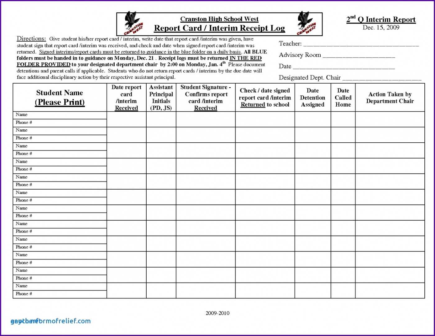 019 Middle School Report Card Template Ideas Excel With High Within High School Report Card Template