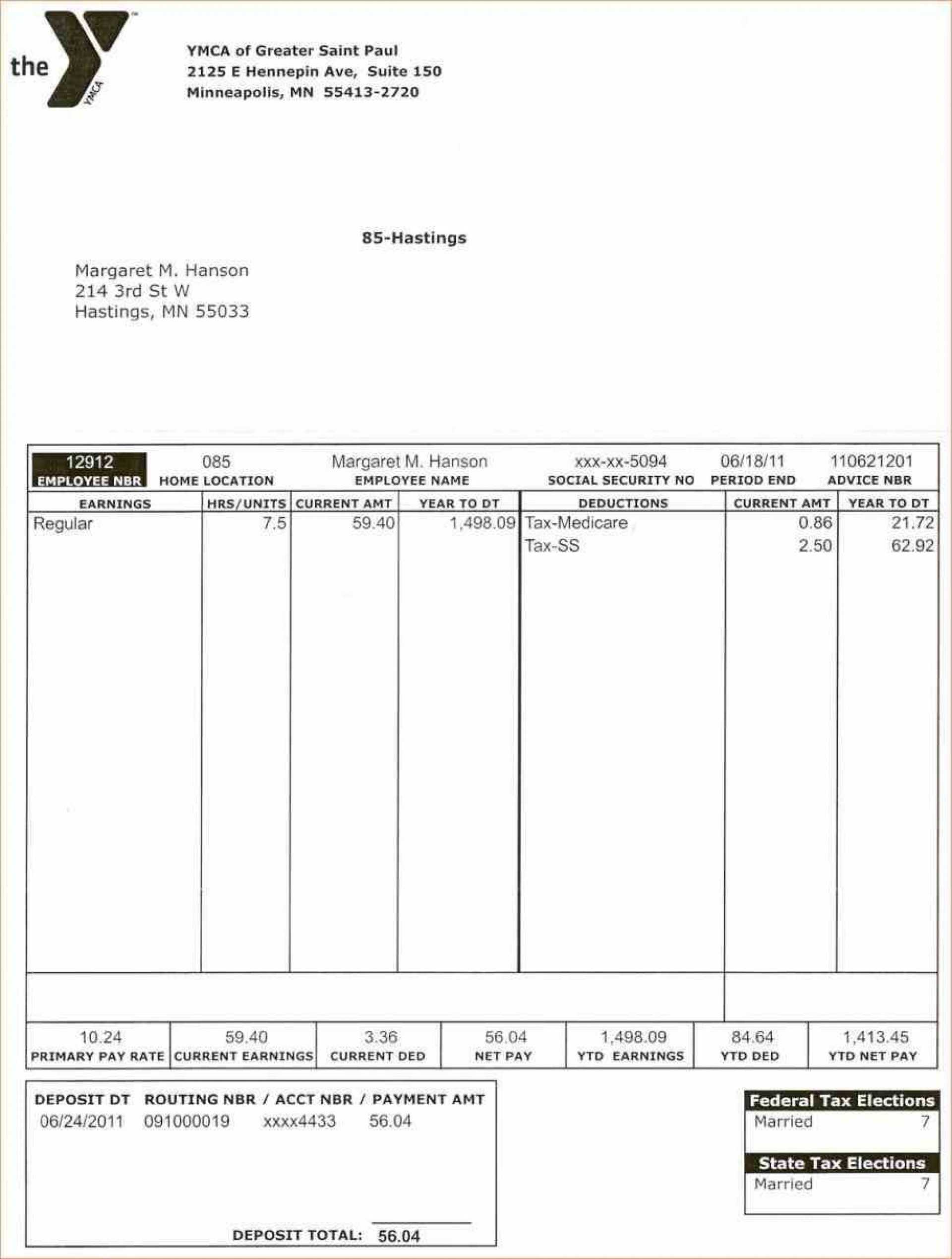 024 Blank Pay Stubs Template Ideas Striking Paycheck Stub Inside Blank Pay Stub Template Word