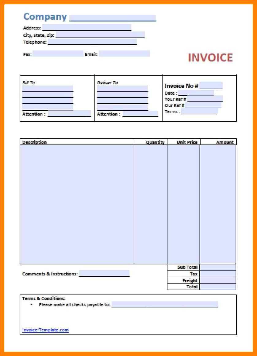 026 Template Ideas Free Printable Invoice Microsoft Word Throughout Free Printable Invoice Template Microsoft Word