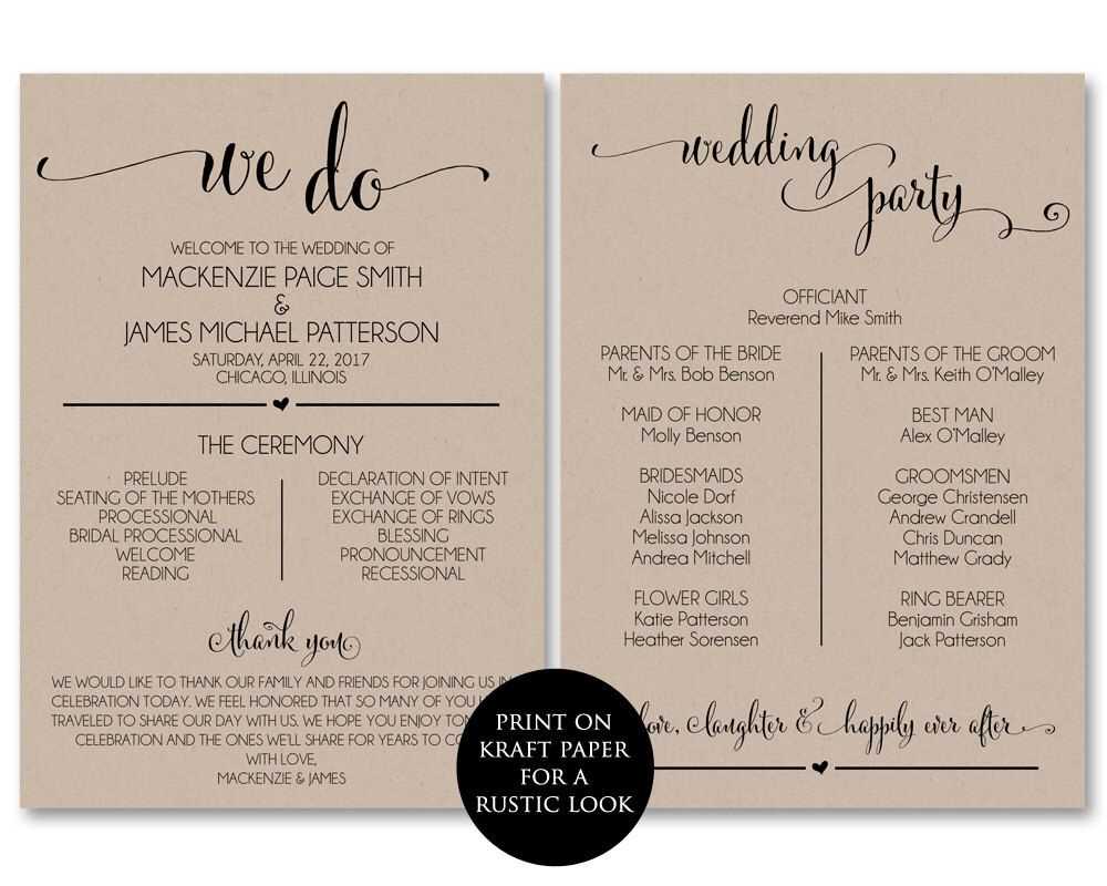 030 Template Ideas Wedding Program Templates Amazing Intended For Free Printable Wedding Program Templates Word