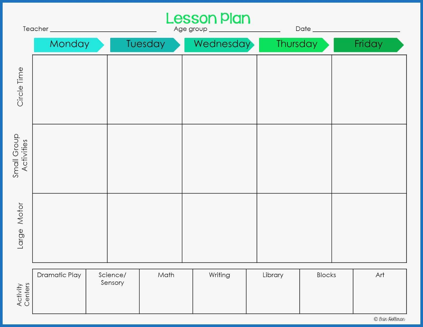 031 Preschool Lesson Plan Template Cute Ponderings Make Your Inside Blank Preschool Lesson Plan Template