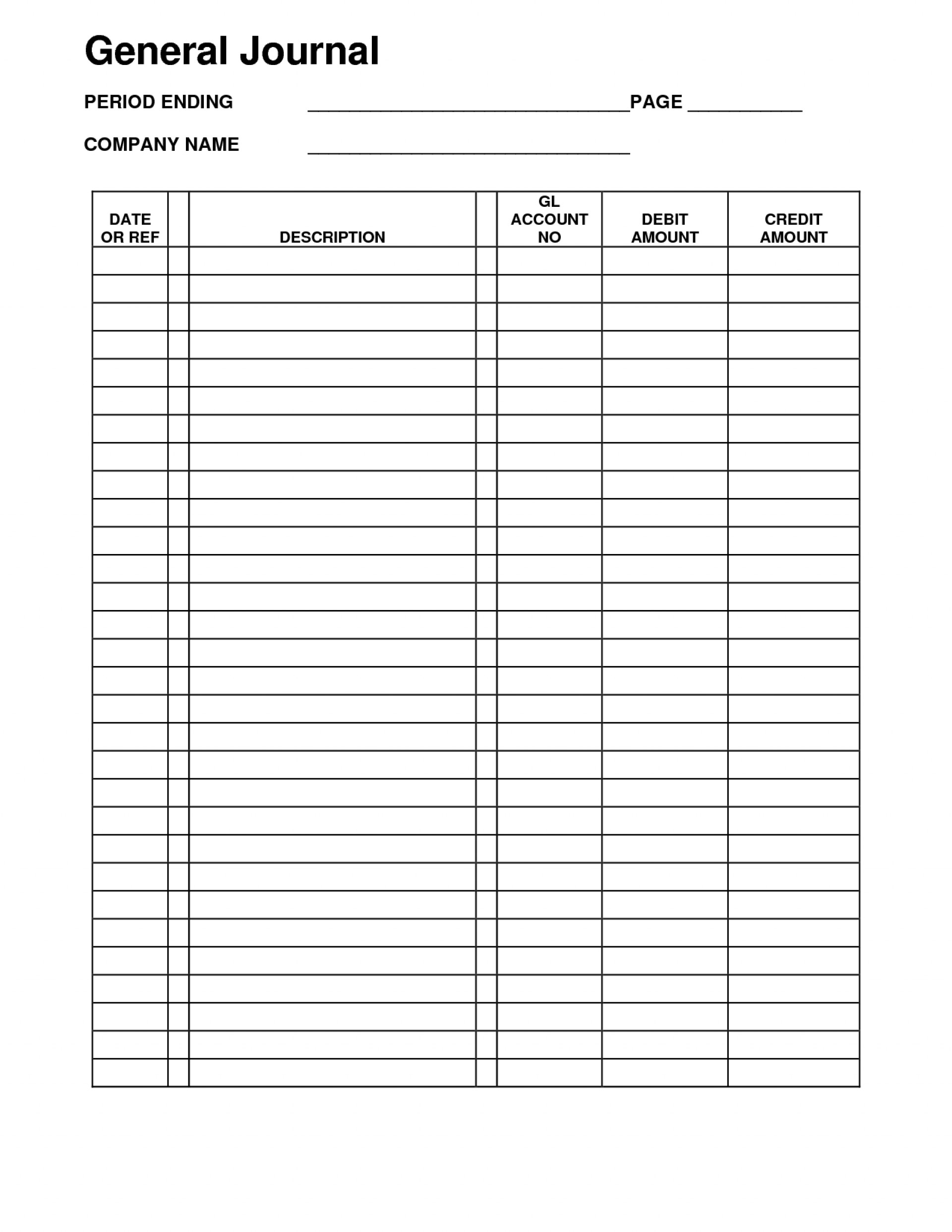 034 Journal Entry Template Excel Ideas Fascinating General Regarding Double Entry Journal Template For Word