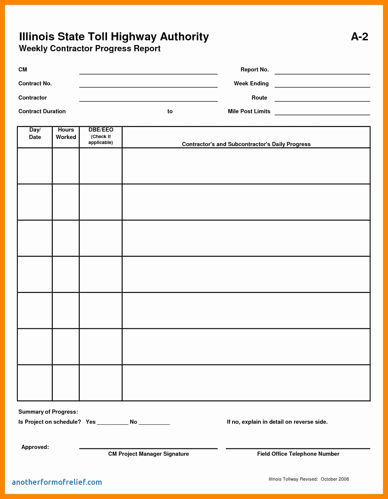 037 Status Report Template Excel Contract Management Inside Construction Status Report Template