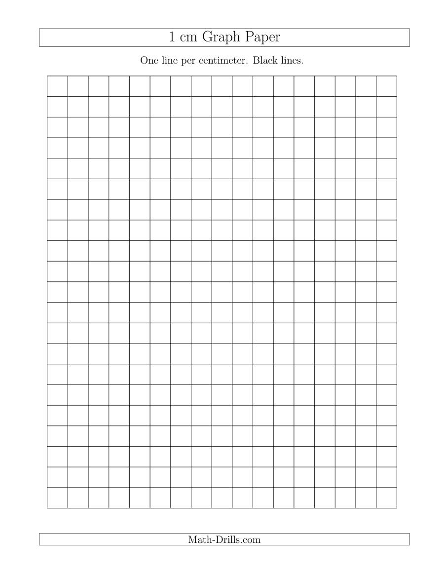1 Cm Graph Paper With Black Lines (A) In 1 Cm Graph Paper Template Word