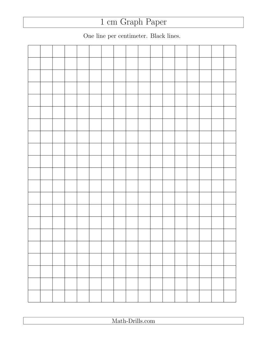 1 Cm Graph Paper With Black Lines (A) In 1 Cm Graph Paper Template Word
