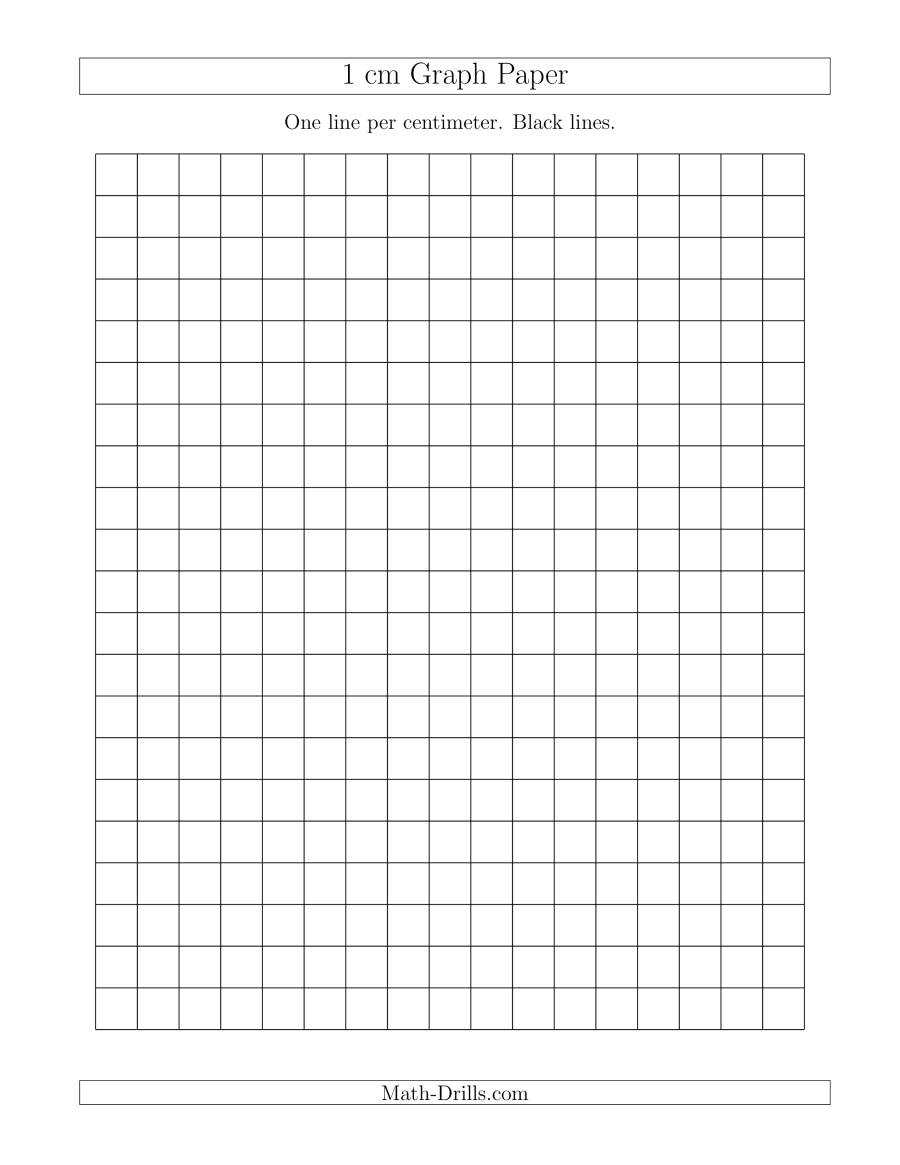 1 Cm Graph Paper With Black Lines (A) In 1 Cm Graph Paper Template Word