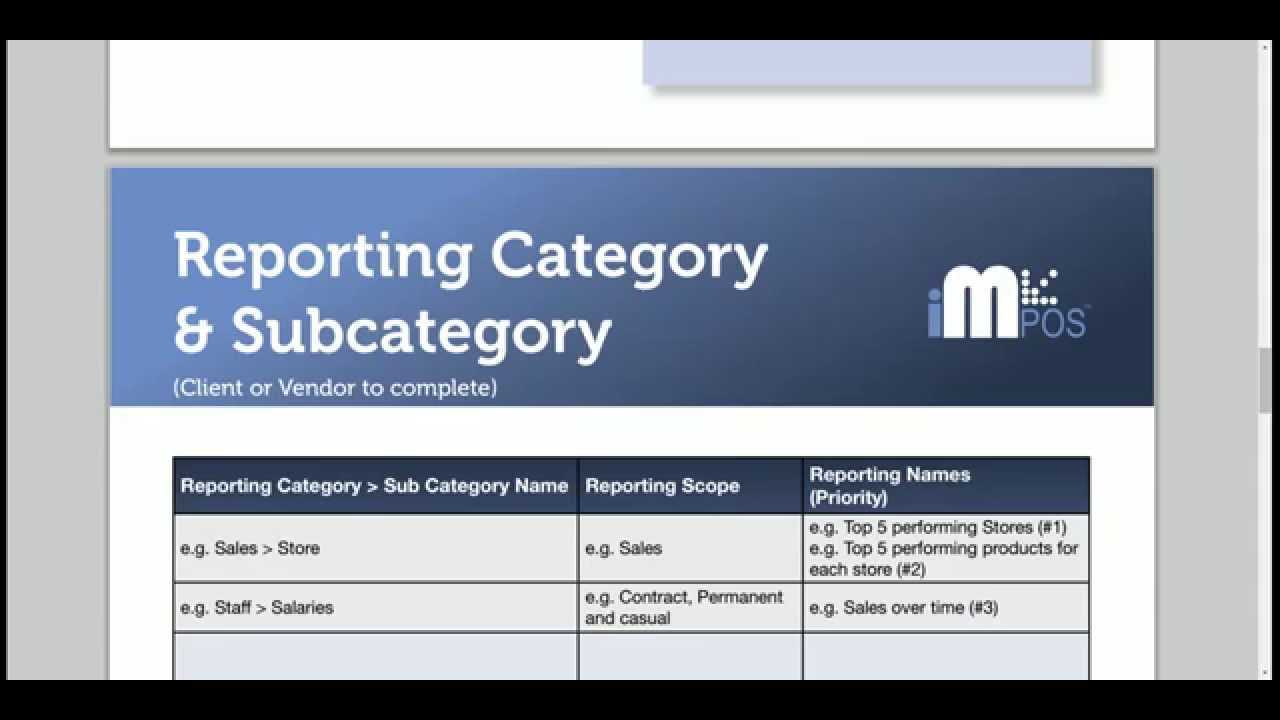 1 – Yellowfin Report Specification Template Throughout Report Specification Template