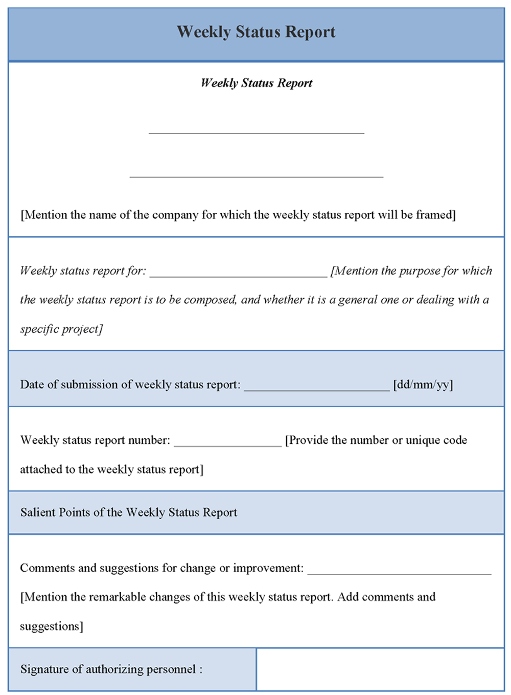 10 Best Photos Of Weekly Status Report Email Template Inside Project Status Report Template Word 2010