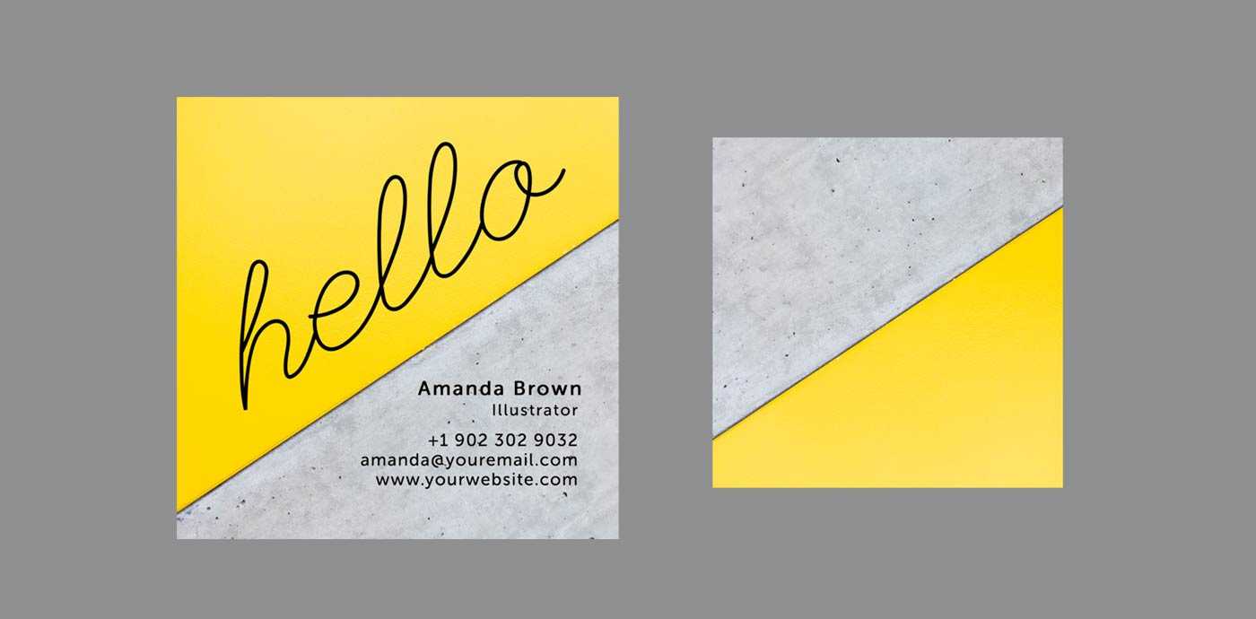 10 Clean & Simple Business Card Templates Perfect For Any With Regard To Freelance Business Card Template