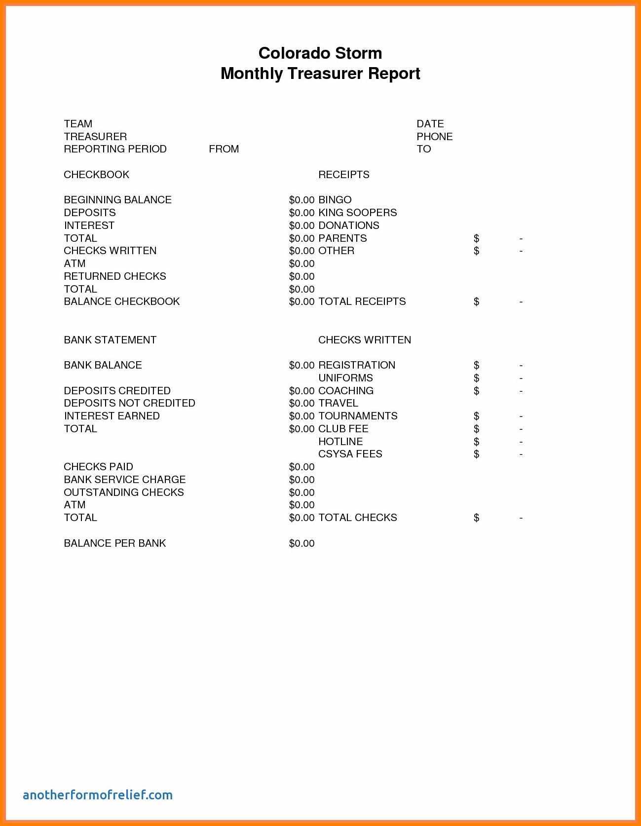 10+ Donation Report Template | Instinctual Intelligence In Treasurer Report Template