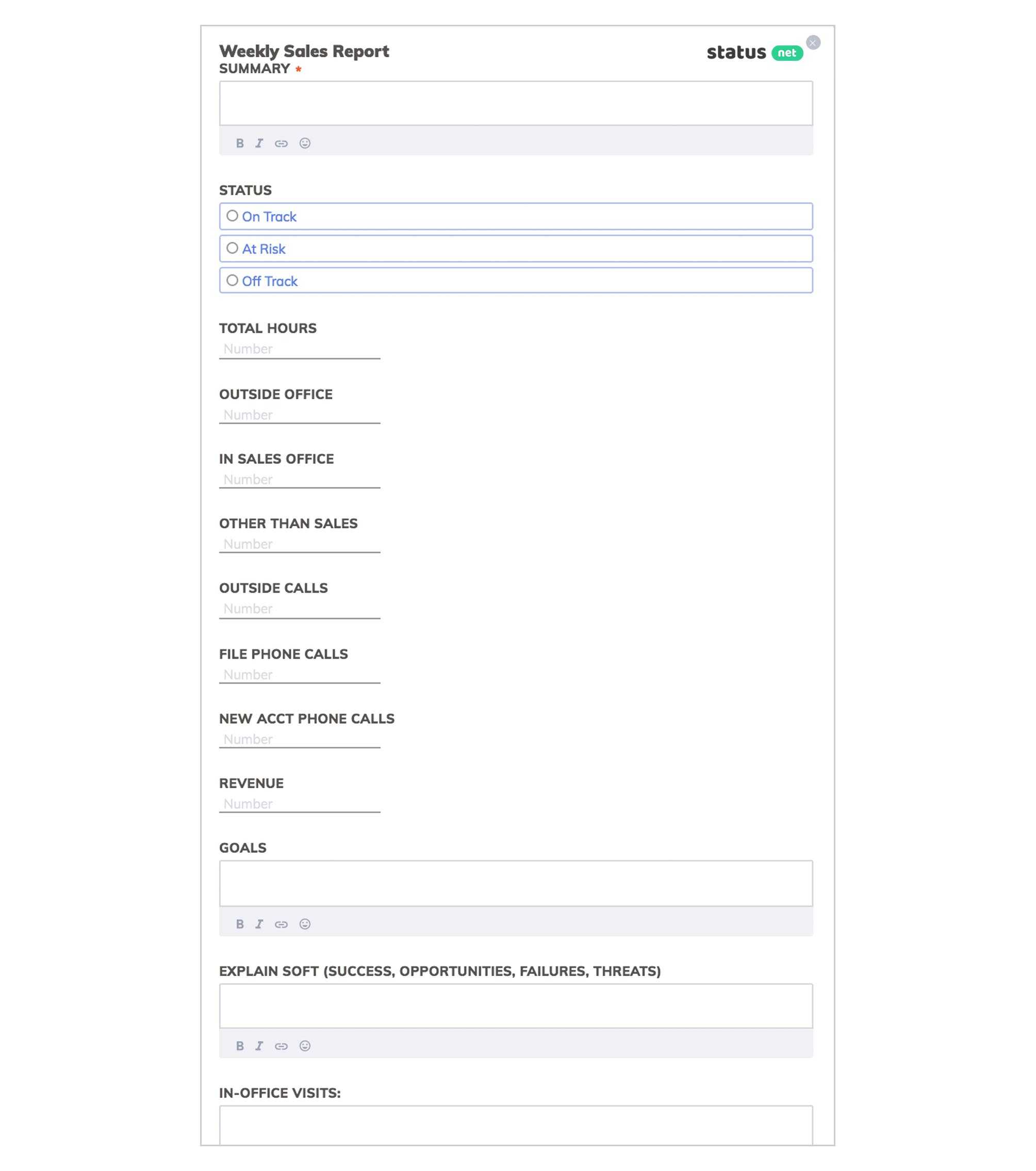 10 Outstanding Templates Of Weekly Reports | Free Download With Regard To Customer Visit Report Format Templates