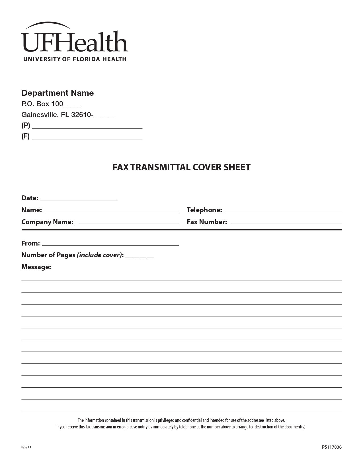 10 Printable Fax Cover Sheet Templates | Proposal Sample For Fax Cover Sheet Template Word 2010