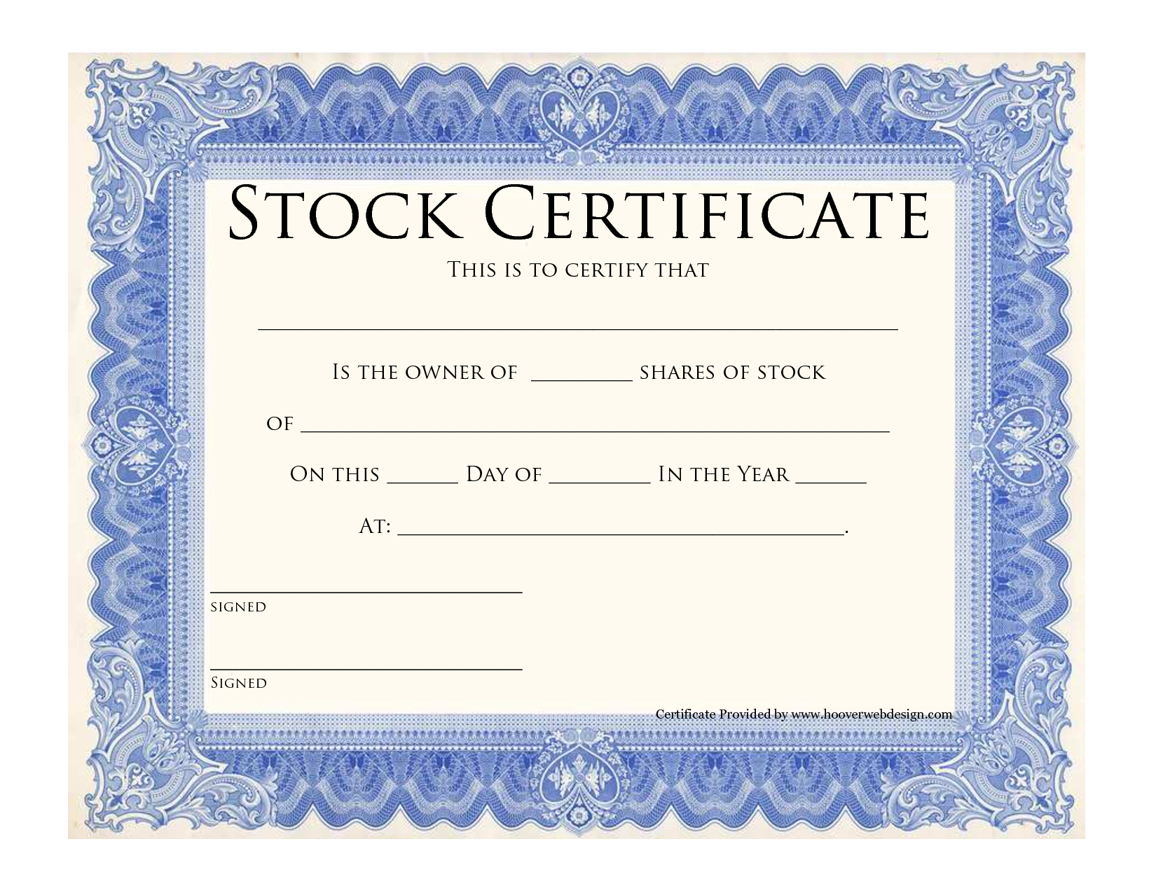 10+ Share Certificate Templates | Word, Excel & Pdf Regarding Stock Certificate Template Word