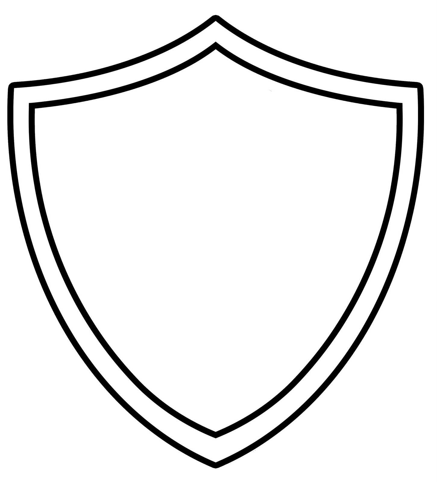 10 Shield Design Template Images – Blank Superhero Shield Within Blank Shield Template Printable