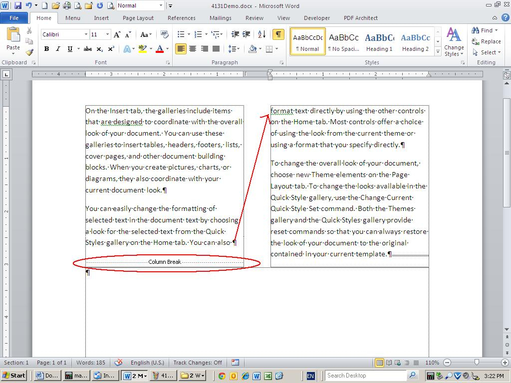 10 Tips For Working With Word Columns – Techrepublic With 3 Column Word Template