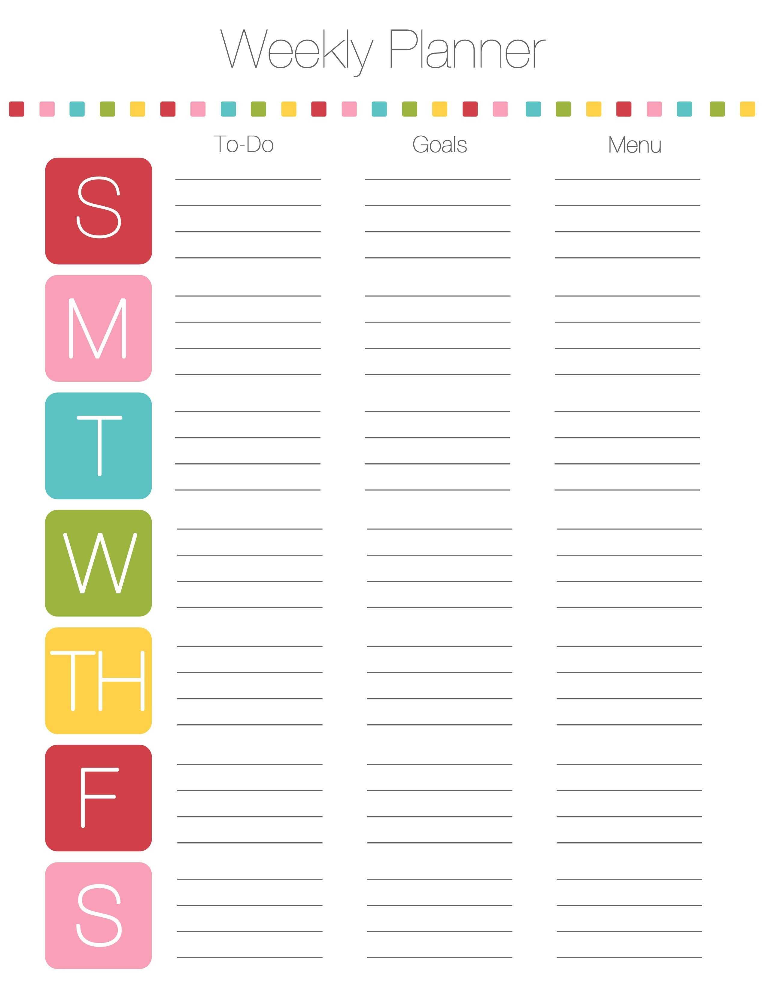 10 Weekly Meal Planner Template Word | Resume Samples With Regard To Weekly Meal Planner Template Word