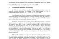 10+ Workplace Investigation Report Examples - Pdf | Examples pertaining to Sexual Harassment Investigation Report Template