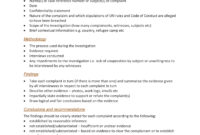 10+ Workplace Investigation Report Examples - Pdf | Examples within Hr Investigation Report Template
