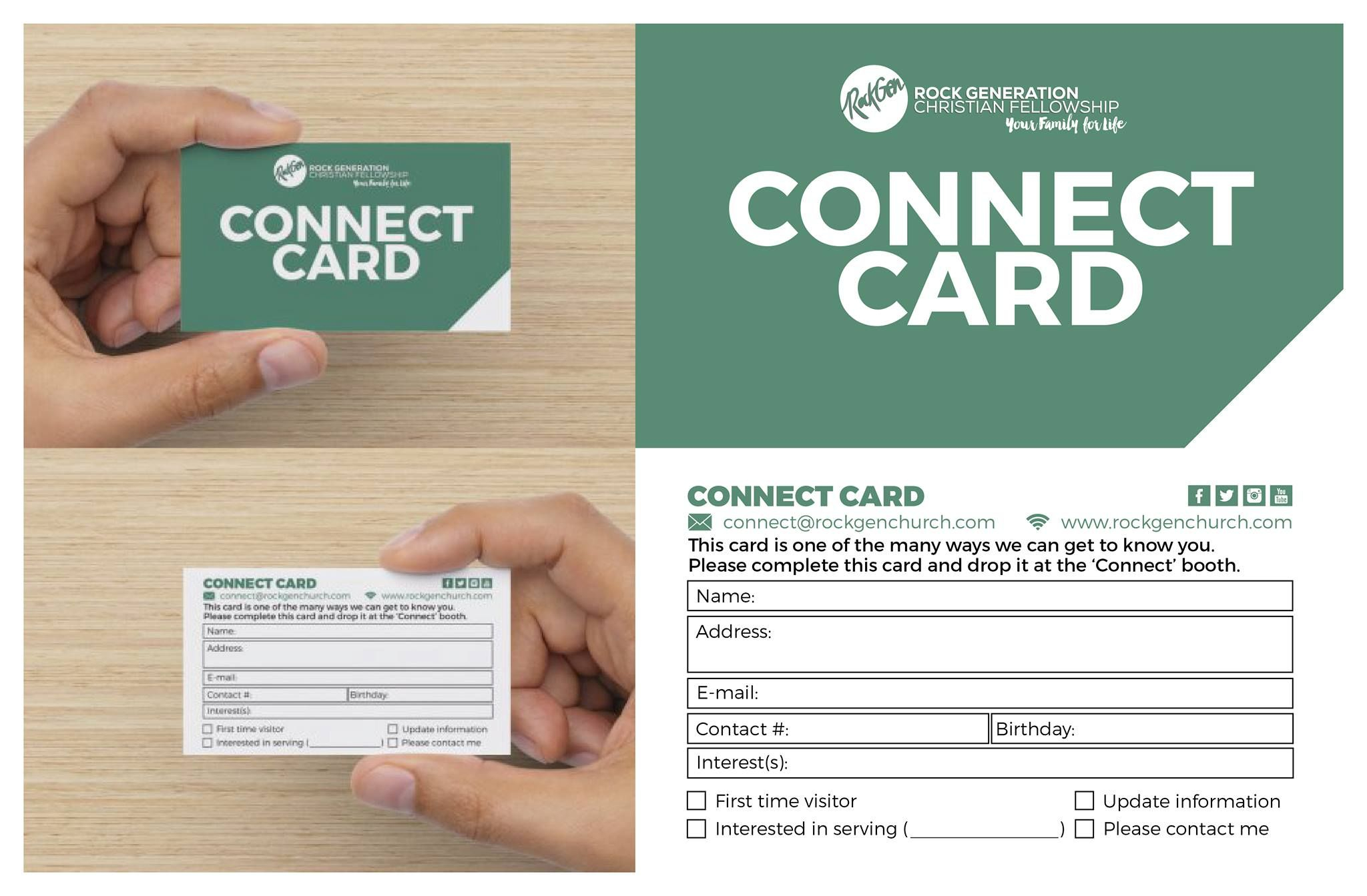 11 Awesome Church Connection Card Examples | Scbc Media Team Intended For Church Visitor Card Template