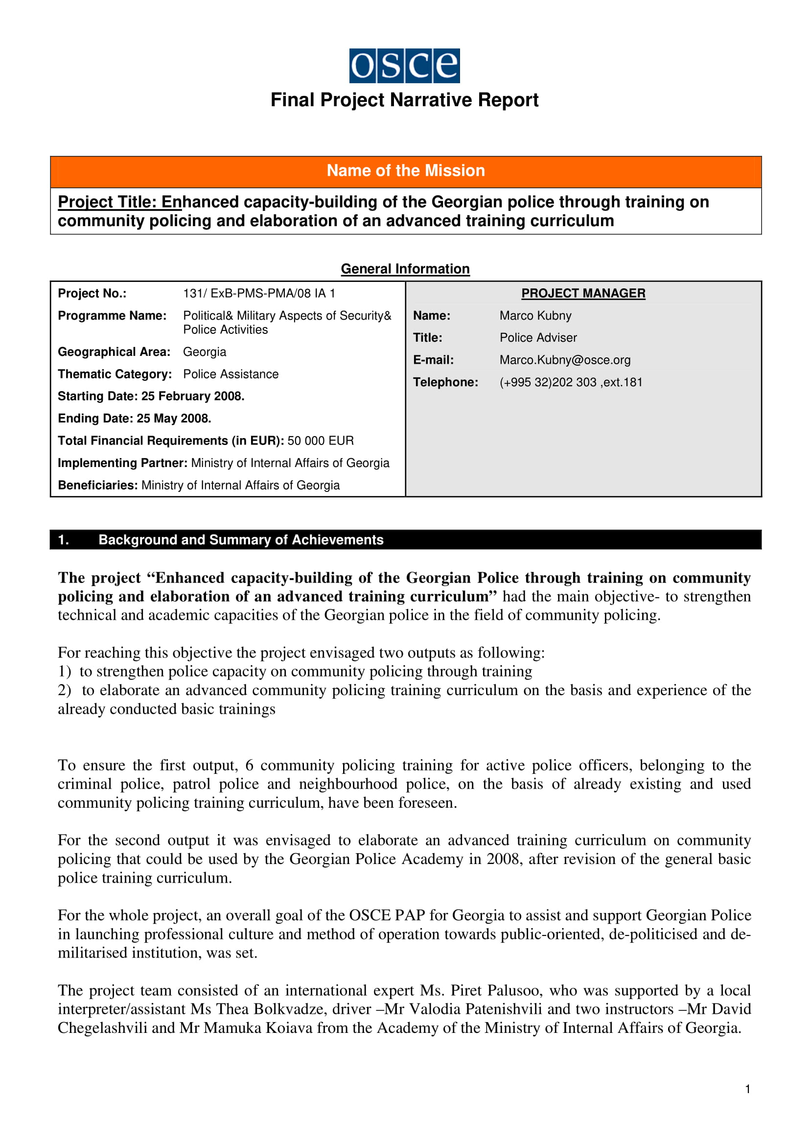 11+ Narrative Report Examples – Pdf | Examples For Training Summary Report Template