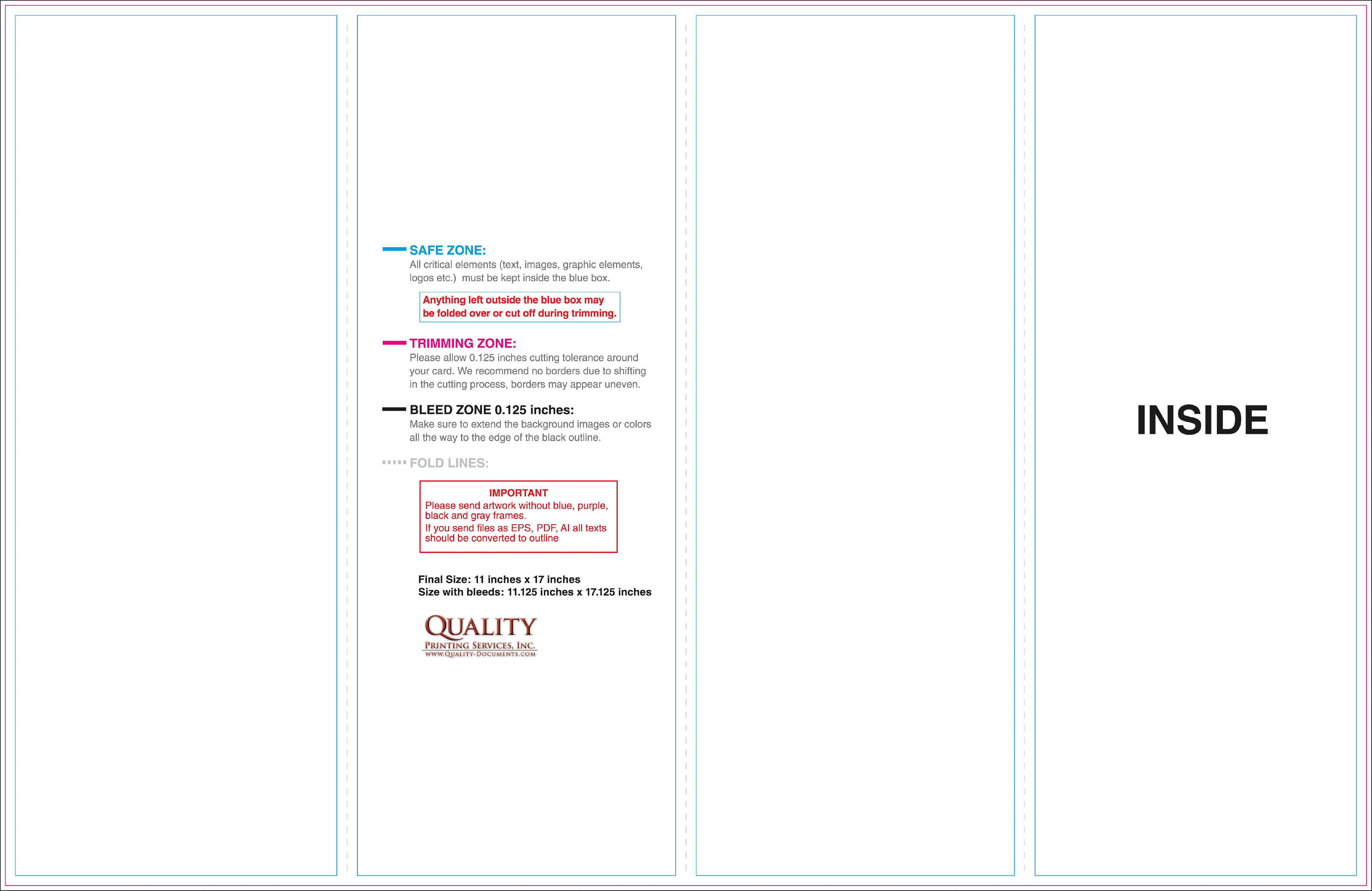 11X17 Brochure Templates In 11X17 Brochure Template