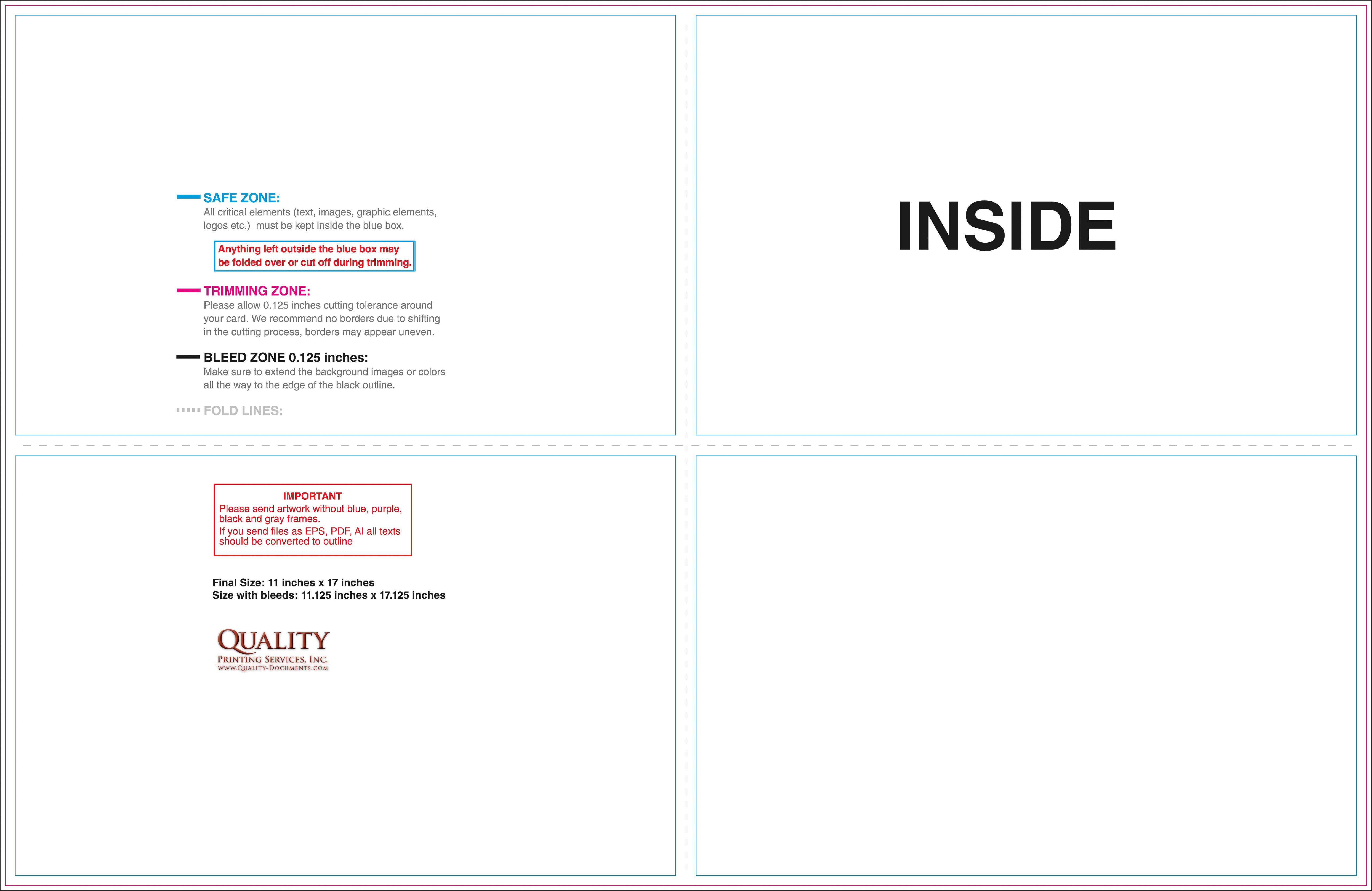 11X17 Brochure Templates Within 11X17 Brochure Template