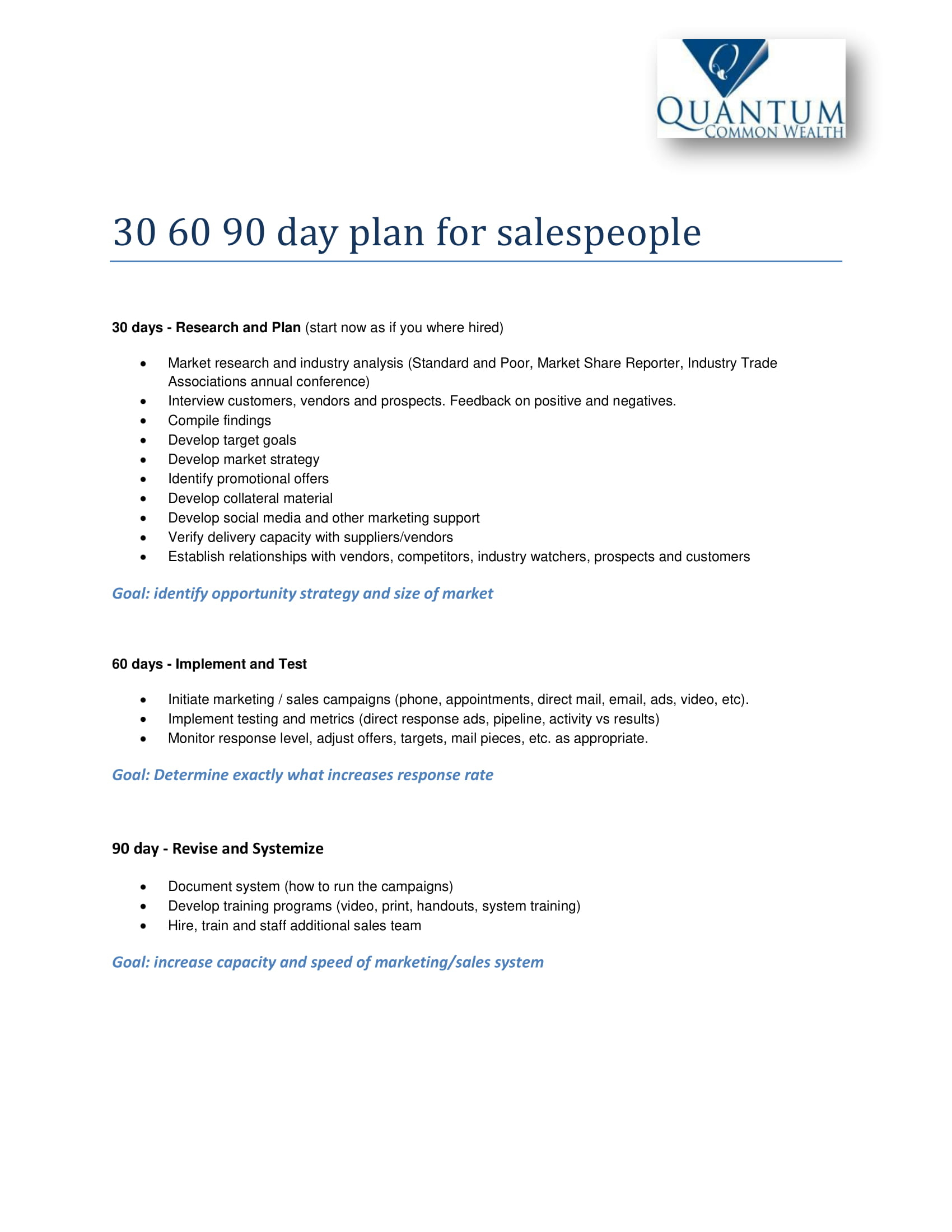 12+ 30 60 90 Day Sales Plan Examples – Pdf, Word | Examples With Regard To 30 60 90 Day Plan Template Word