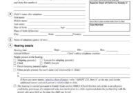 12+ Adoption Paper Templates - Pdf | Free &amp; Premium Templates for Child Adoption Certificate Template