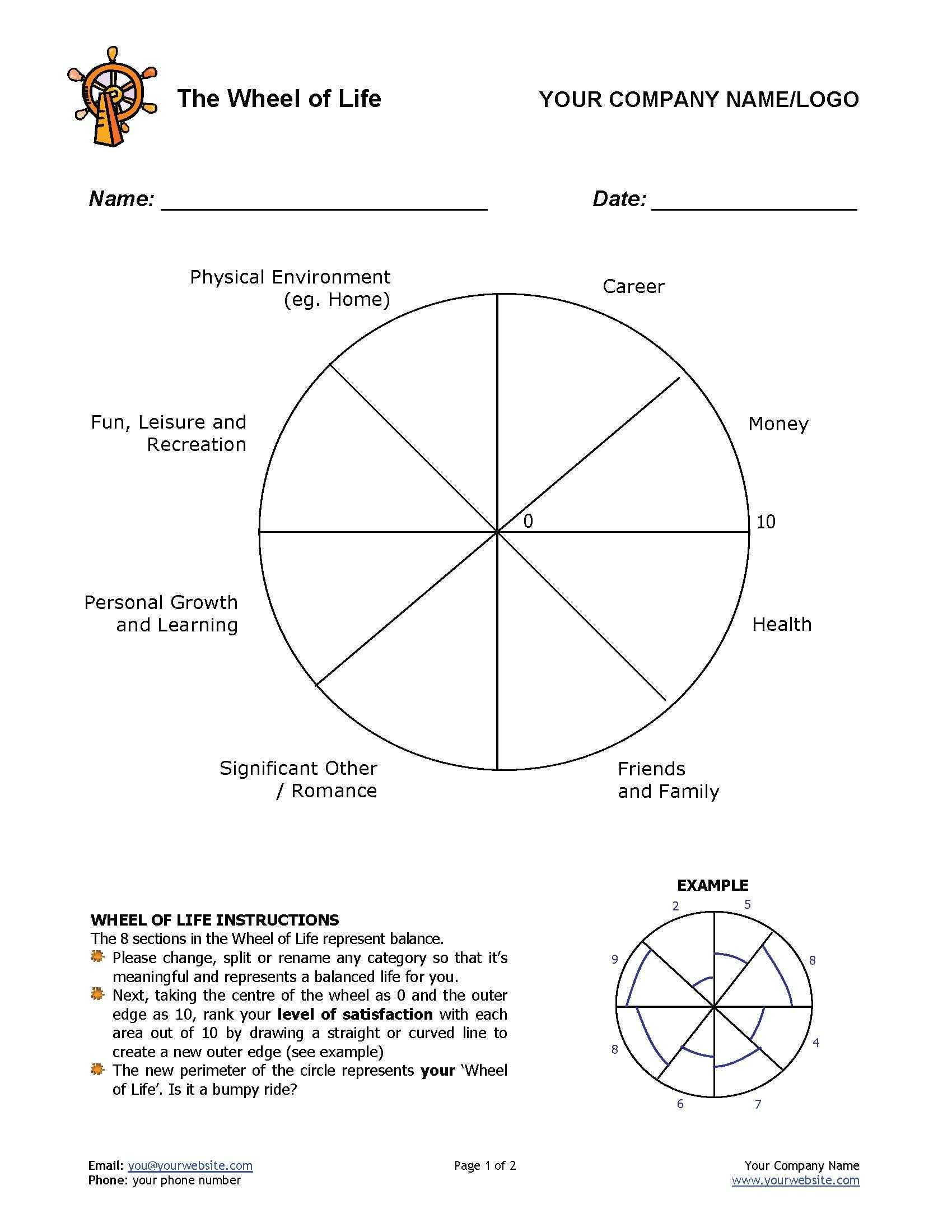 12 Awesome New Ways To Use The Wheel Of Life Tool In Your With Regard To Blank Wheel Of Life Template