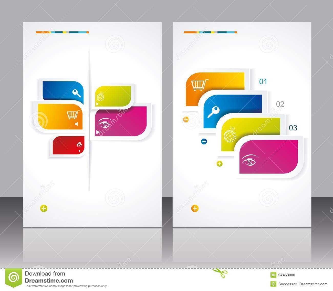 12 Free Vector Brochure Templates Images – Business Brochure In Creative Brochure Templates Free Download