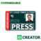 12 Images Of Media Center Passes Template | Vanscapital Intended For Media Id Card Templates