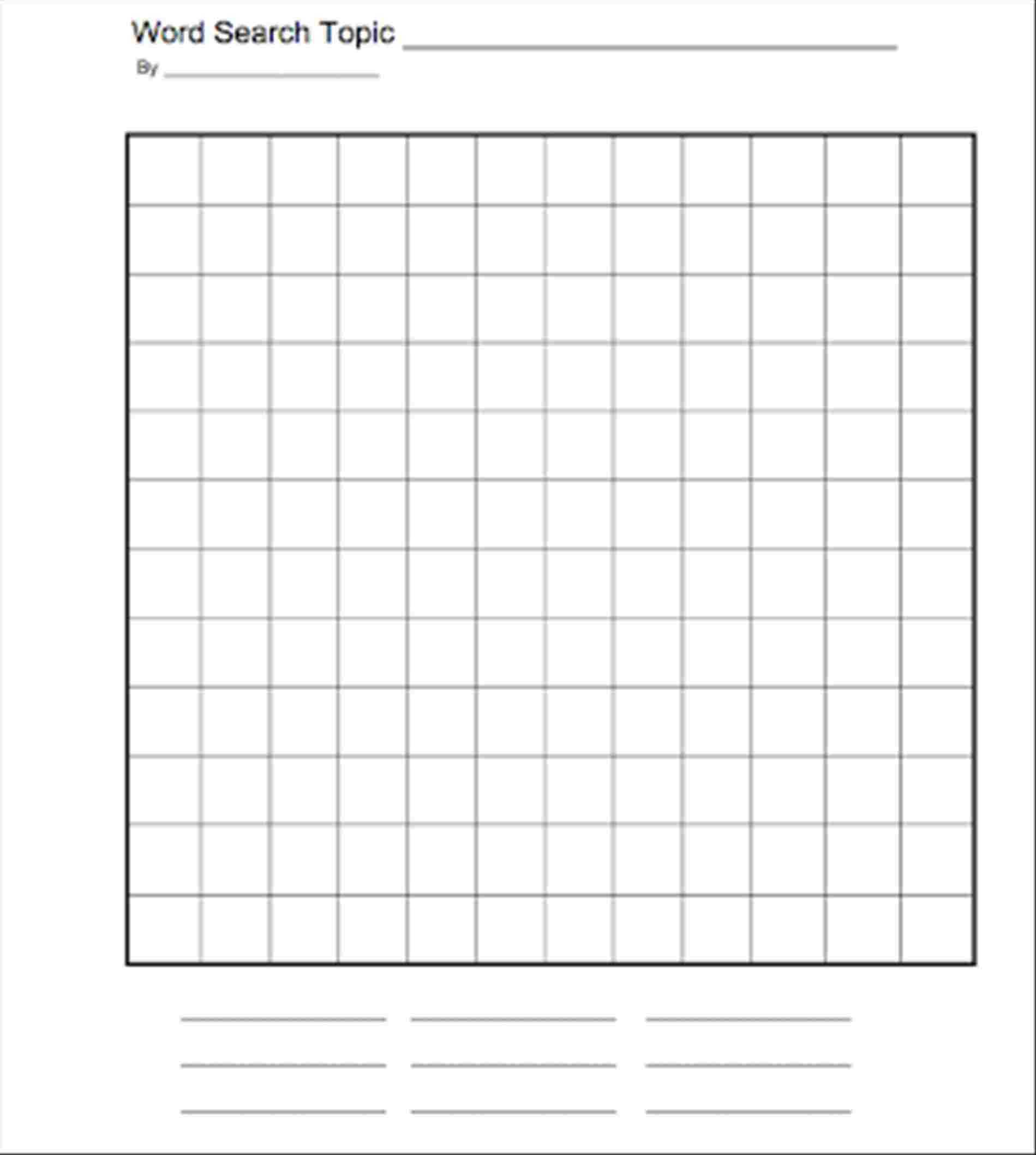 12+ Word Search Template | Types Of Letter Regarding Word Sleuth Template